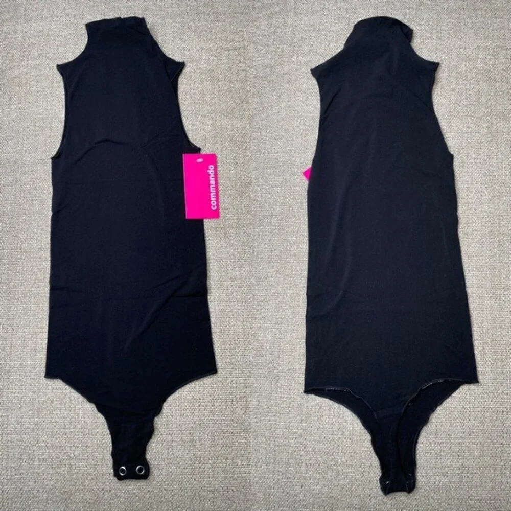 NWT Commando Seamless Mockneck Thong Bodysuit in Black - Picture 3 of 10
